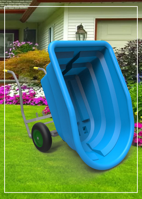 Damperli Plastik El Arabası